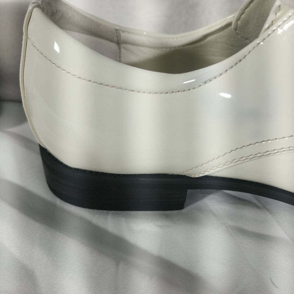 Men's white tuxedo/formal Pointed Oxford Shoes Size 13 - Picture 6 of 10
